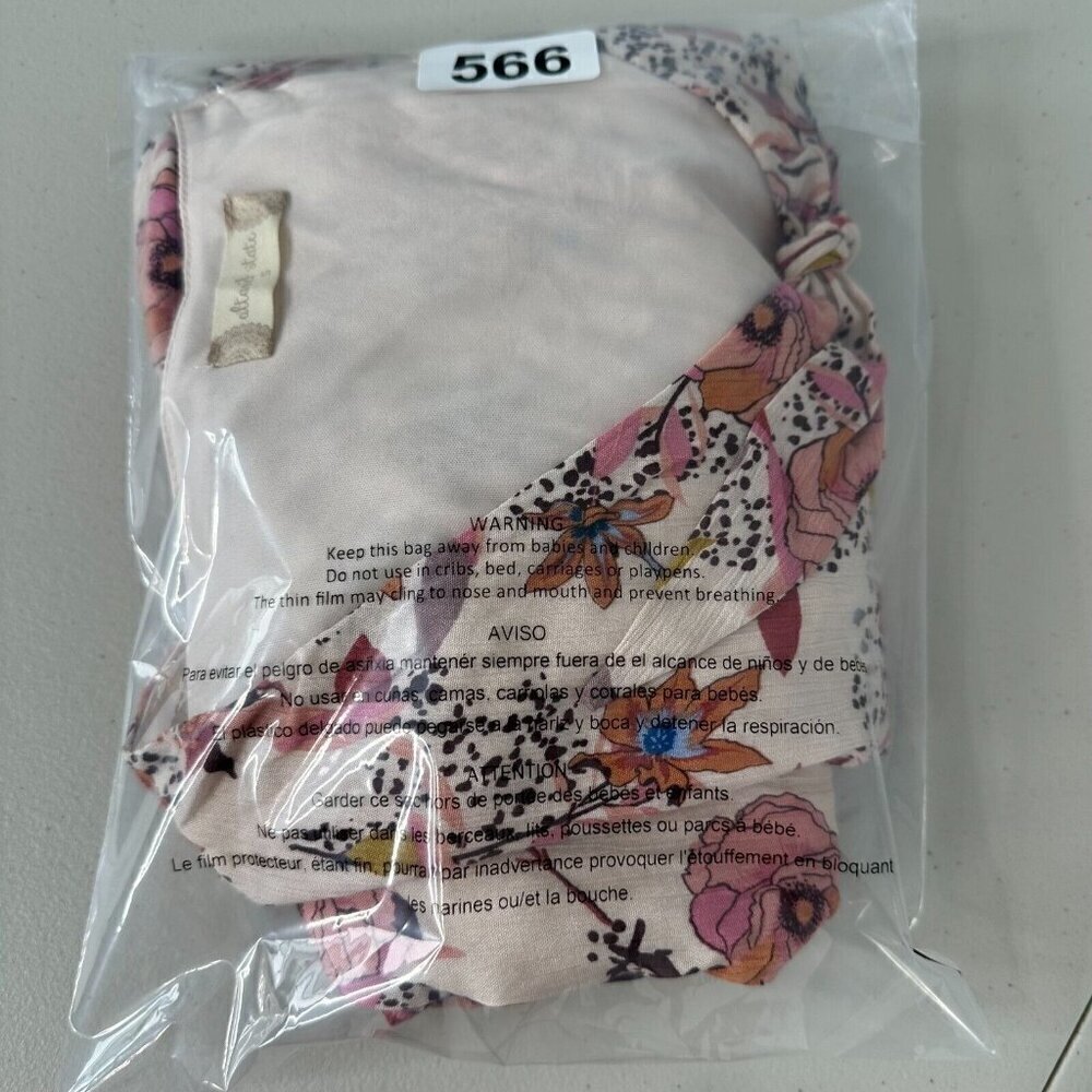 Bohemian Tiered Mini Dress Size S Blush Babydoll‎ Bloomcore - Picture 2 of 12